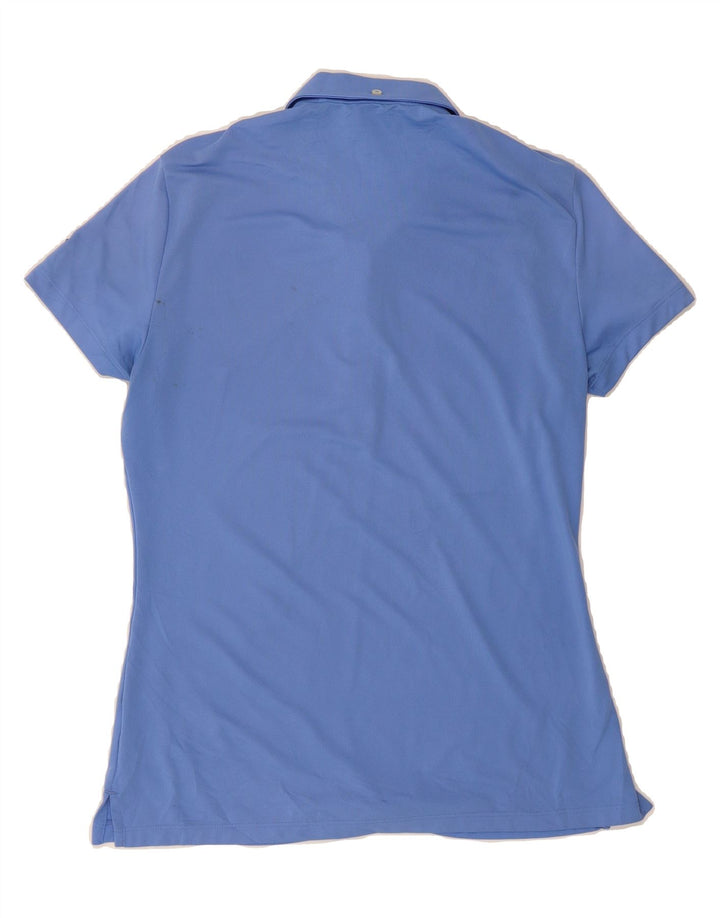 PUMA Womens Polo Shirt UK 12 Medium Blue Polyester Vintage Puma and Second-Hand Puma from Messina Hembry 