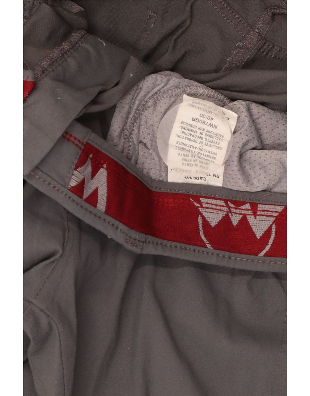 Wrangler Straight Cargo Bukser til mænd W40 L30 Grå Nylon