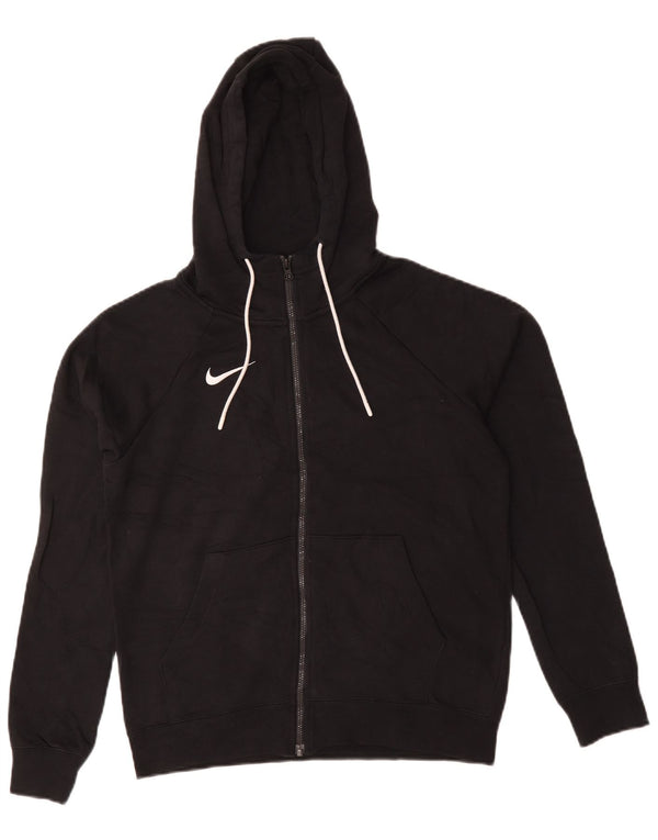 Nike Dame Oversized Hættetrøje Sweater UK 10 Lille Sort Bomuld