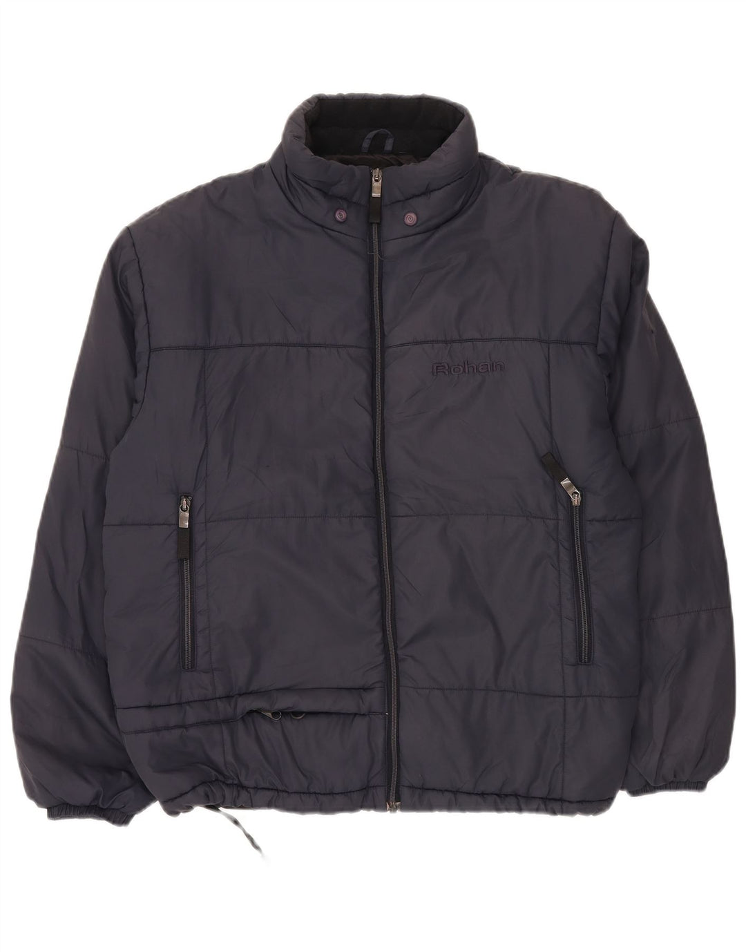 ROHAN Herre Unisex polstret jakke UK 38 Medium Navy Blue Polyamid