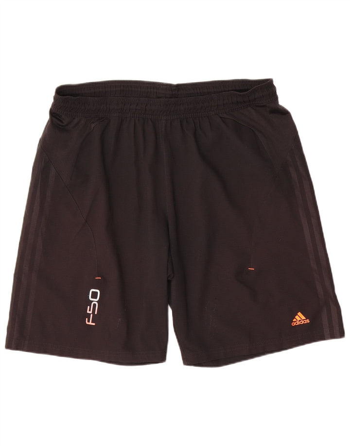 Adidas Herre grafiske sportsshorts store sorte polyester