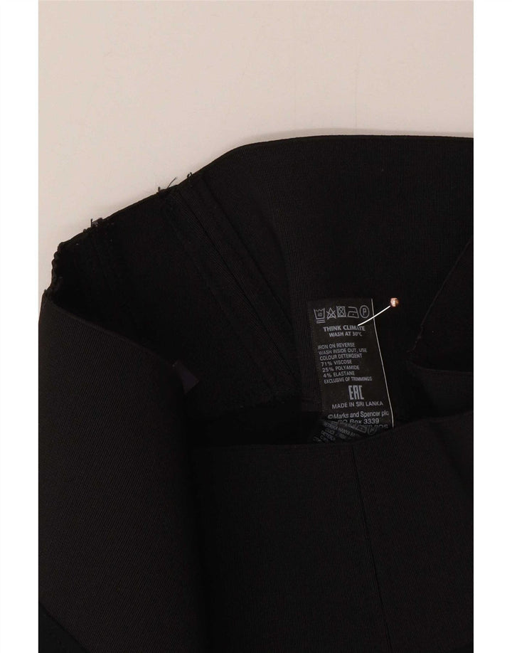 Marks & Spencer Womens Leggings UK 8 Small Black Viscose