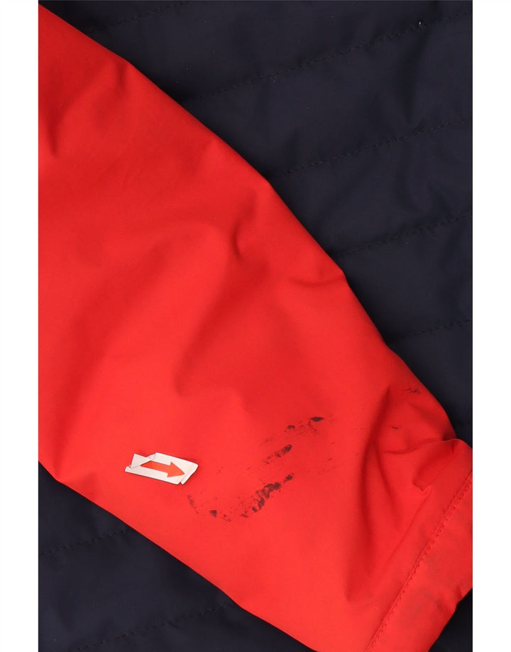 Ellesse Boys Polstret Hættejakke 10-11 År Rød Colourblock Polyester