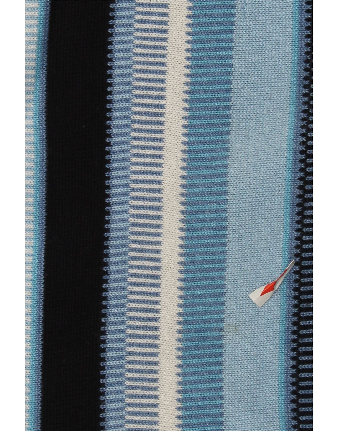 Roger Kent Herre rund hals sweater XL blå stribet polyakryl