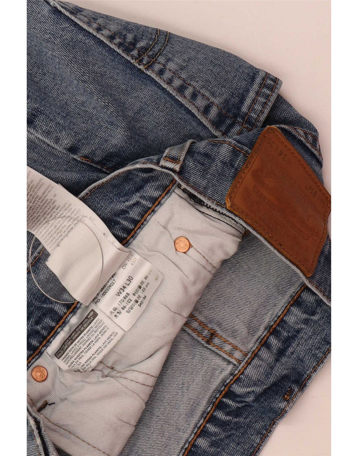 Levi's Herre 514 Straight Jeans W34 L30 Blå Bomuld