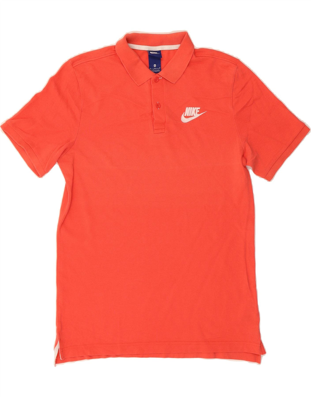 NIKE Mens Polo Shirt Medium Red Cotton Vintage Nike and Second-Hand Nike from Messina Hembry 