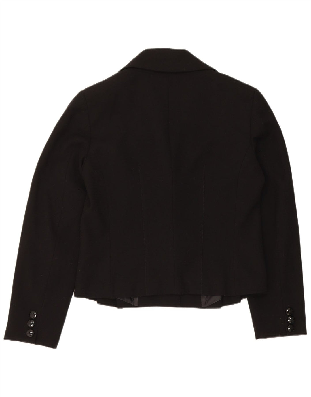 Trussardi Dame 3 Button Blazer Jacket IT 48 XL Sort Polyester