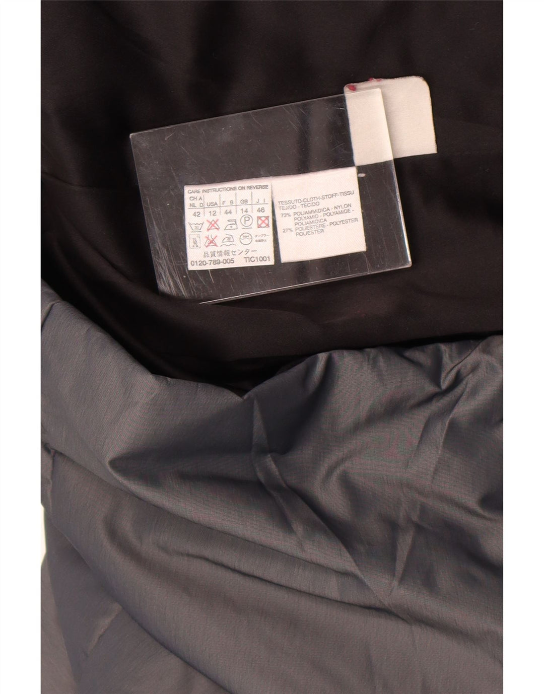 Max Mara Dame Windbreaker Jacket UK 14 Large Grå Nylon