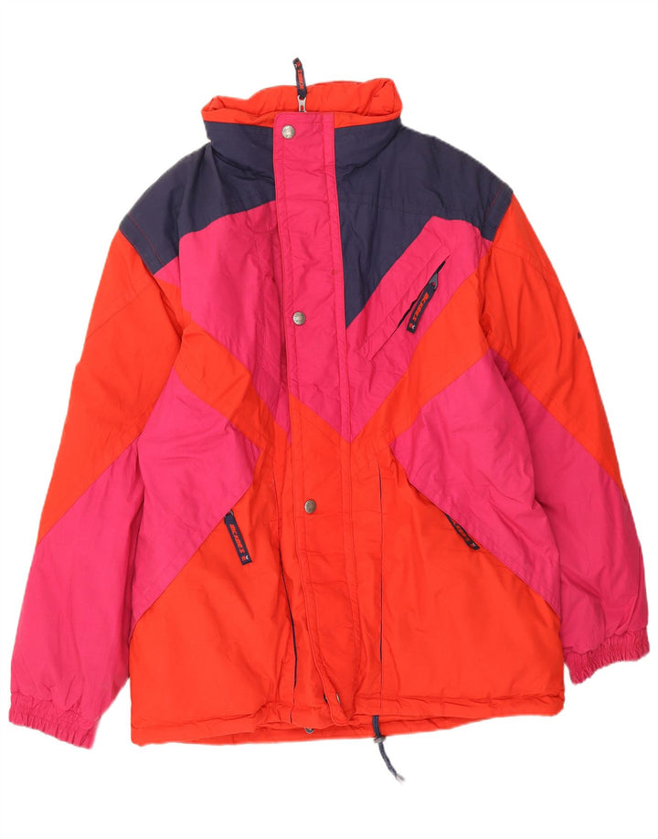 MC Kee's Herre Loose Fit Hætte Skijakke UK 38 Medium Red Colourblock