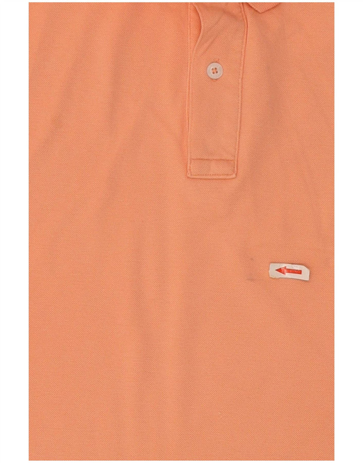 Tommy Hilfiger Herre Regular Fit Polo Shirt Stor Orange Bomuld