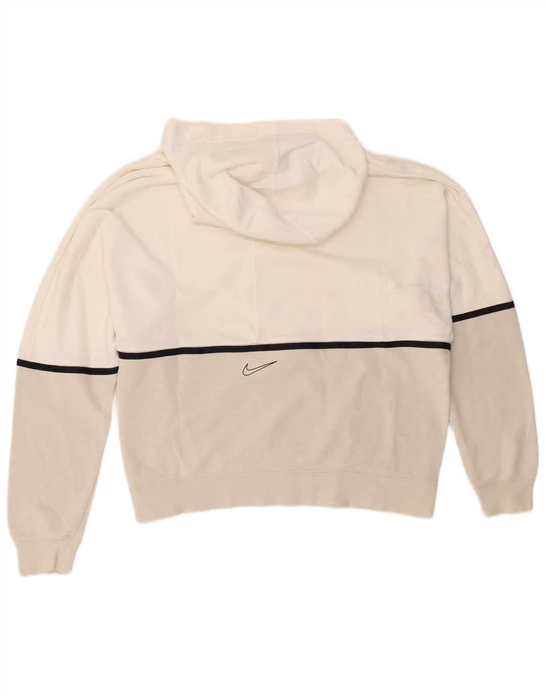 Nike grafisk hættetrøje til mænd mellem hvid Colourblock Bomuld