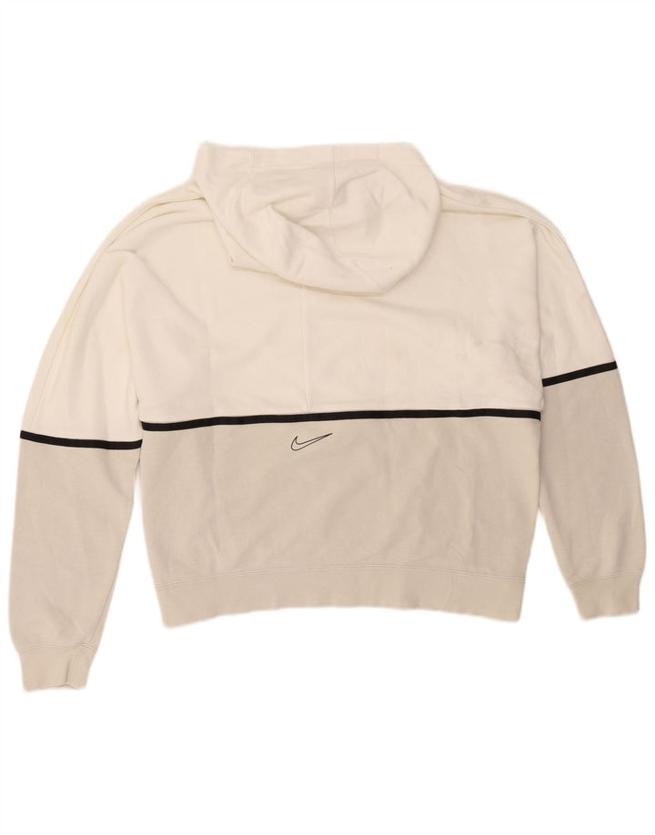 Nike grafisk hættetrøje til mænd mellem hvid Colourblock Bomuld