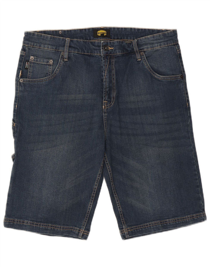 Diadora Herre Cargo Denim Shorts W36 Stor Blå Bomuld