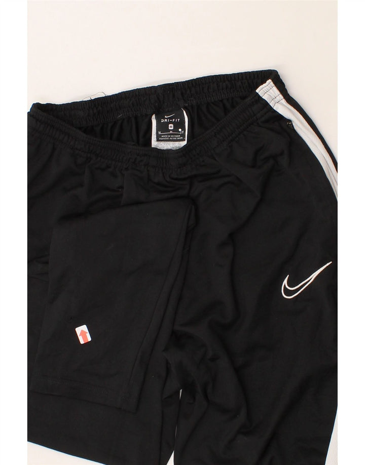 NIKE Womens Dri Fit Tracksuit Trousers UK 12 Medium  Black Colourblock Vintage Nike and Second-Hand Nike from Messina Hembry 