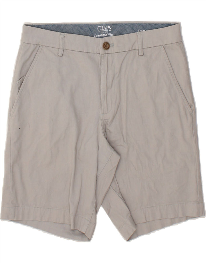 CHAPS Womens Chino Shorts W30 Medium Grey Cotton Vintage Chaps and Second-Hand Chaps from Messina Hembry 