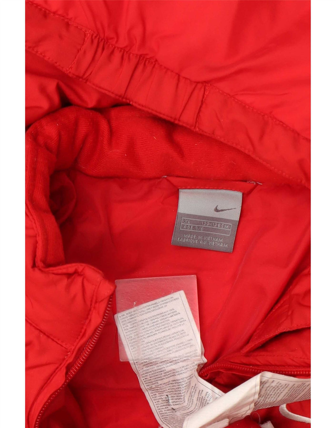 Nike hættejakke til drenge 7-8 år XL Rød Colourblock Polyester