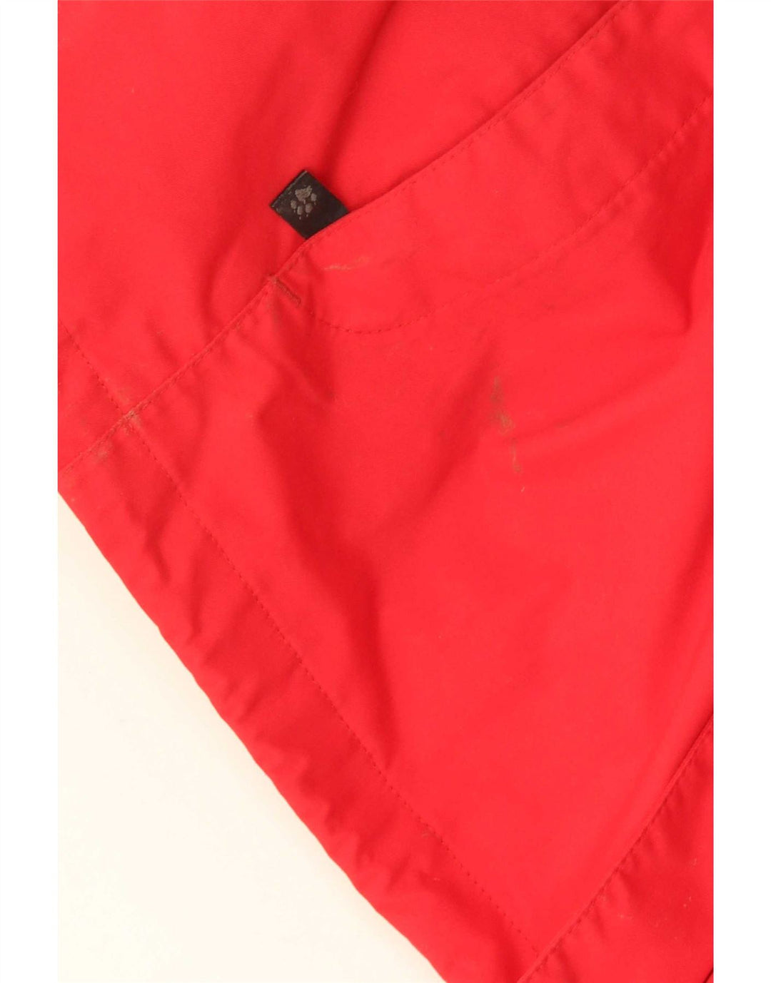 Jack Wolfskin Dame Hætte Regnjakke UK 18/20 XL Rød Polyamid