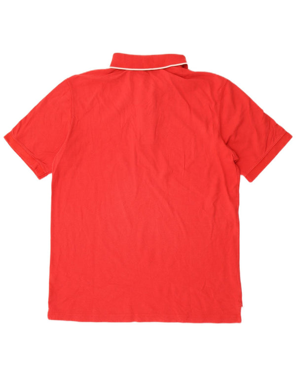 Sergio Tacchini herre poloshirt XL rød bomuld