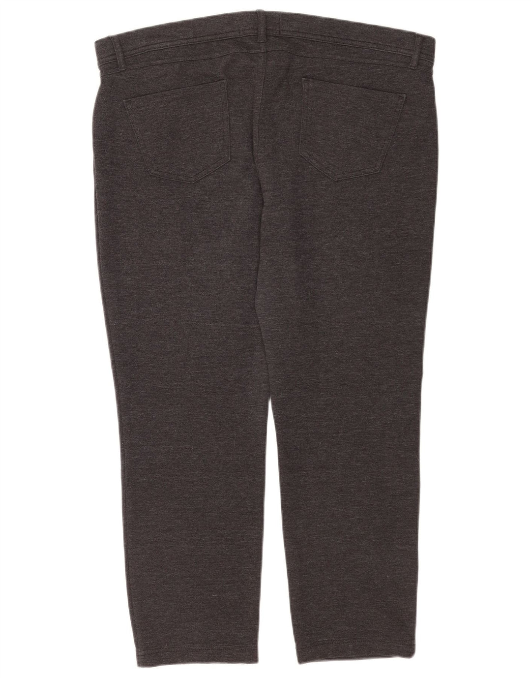 ZARA Womens Straight Cropped Trousers XL W32 L25 Grey