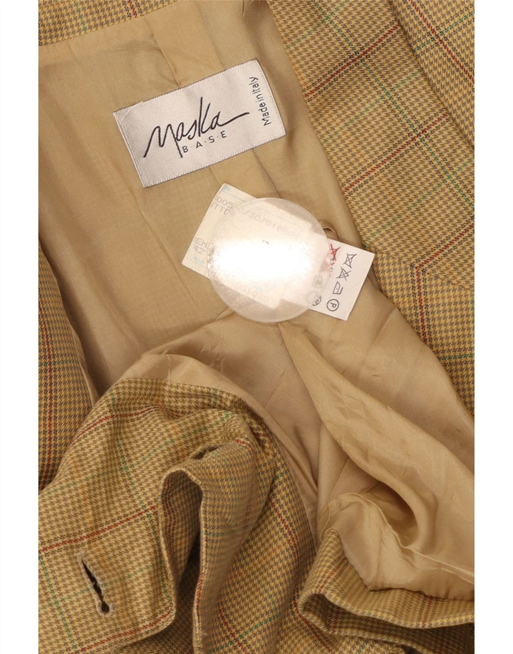 Maska Dame 2 Button Blazer Jacket IT 42 Medium Beige Ternet Bomuld