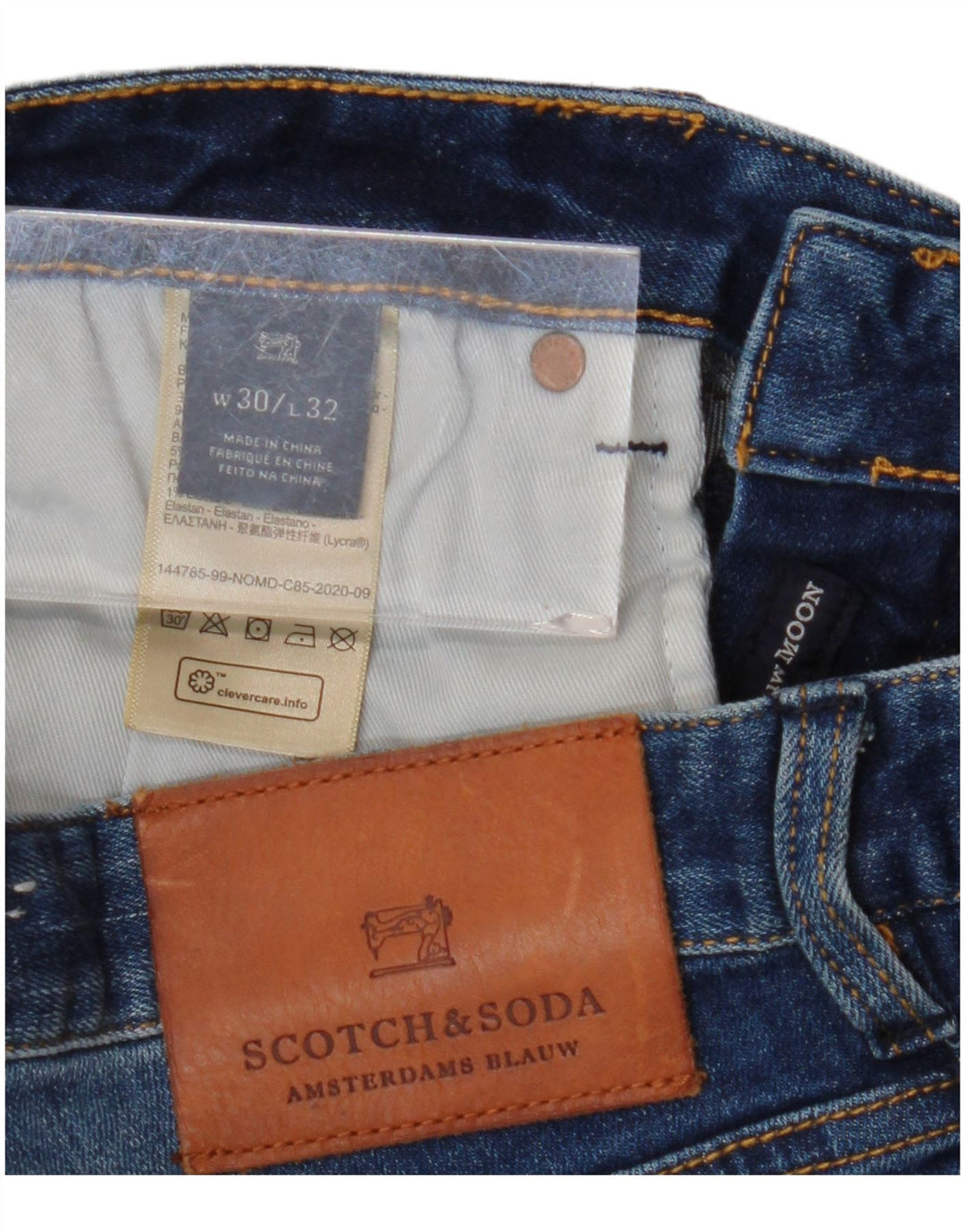 SCOTCH & SODA Slim denimshorts til kvinder W30 Mellem marineblå bomuld