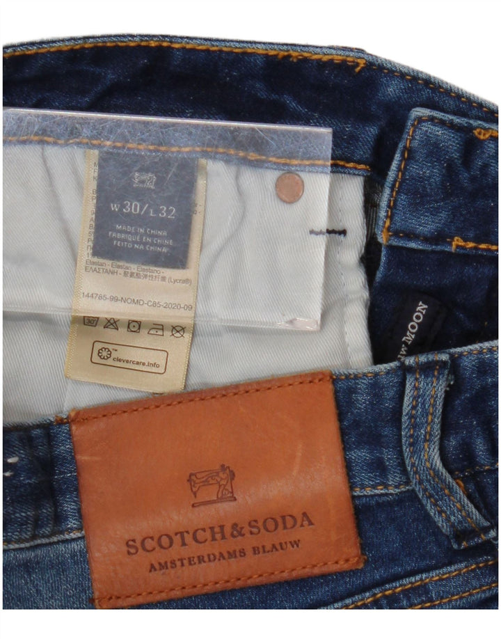 SCOTCH & SODA Slim denimshorts til kvinder W30 Mellem marineblå bomuld