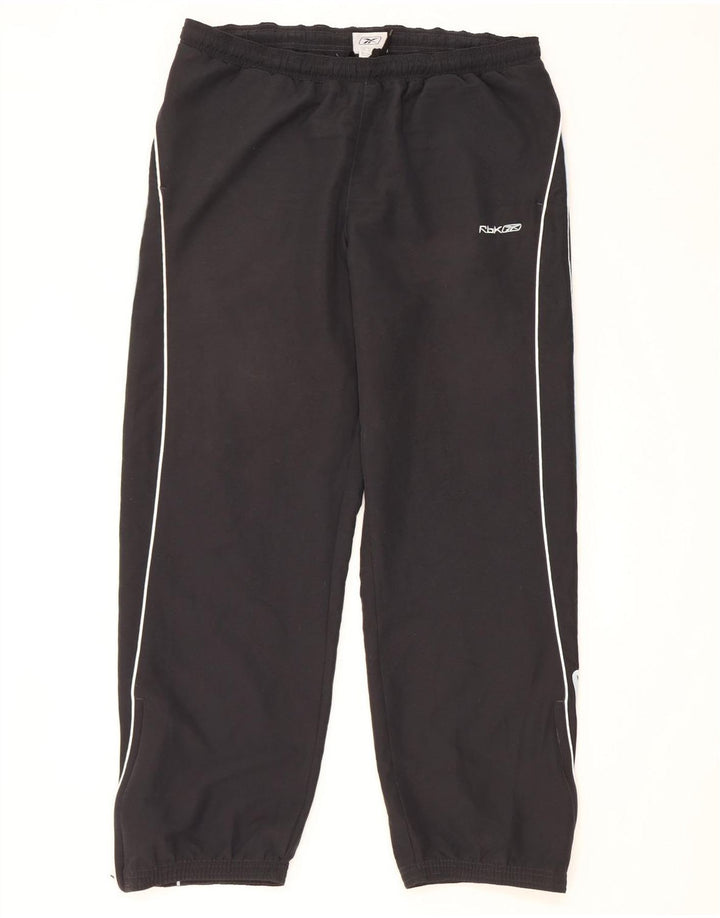 Reebok Herre grafisk træningsdragt Bukser Joggers Large Sort Polyester