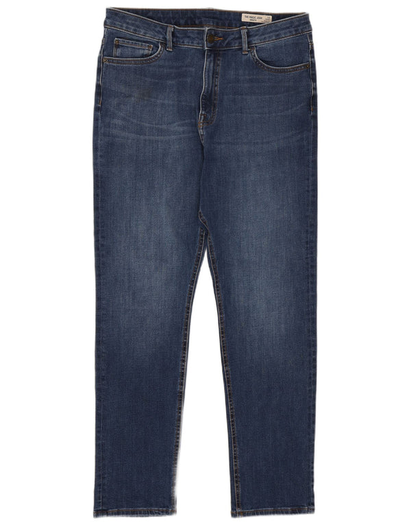 Marks & Spencer Dame Slim Jeans UK 14 Large W32 L27 Blue Cotton