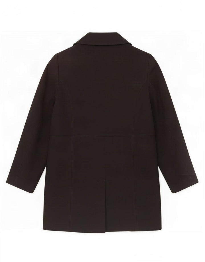 Marks & Spencer Trench Coat til kvinder UK 16 Stor sort polyester