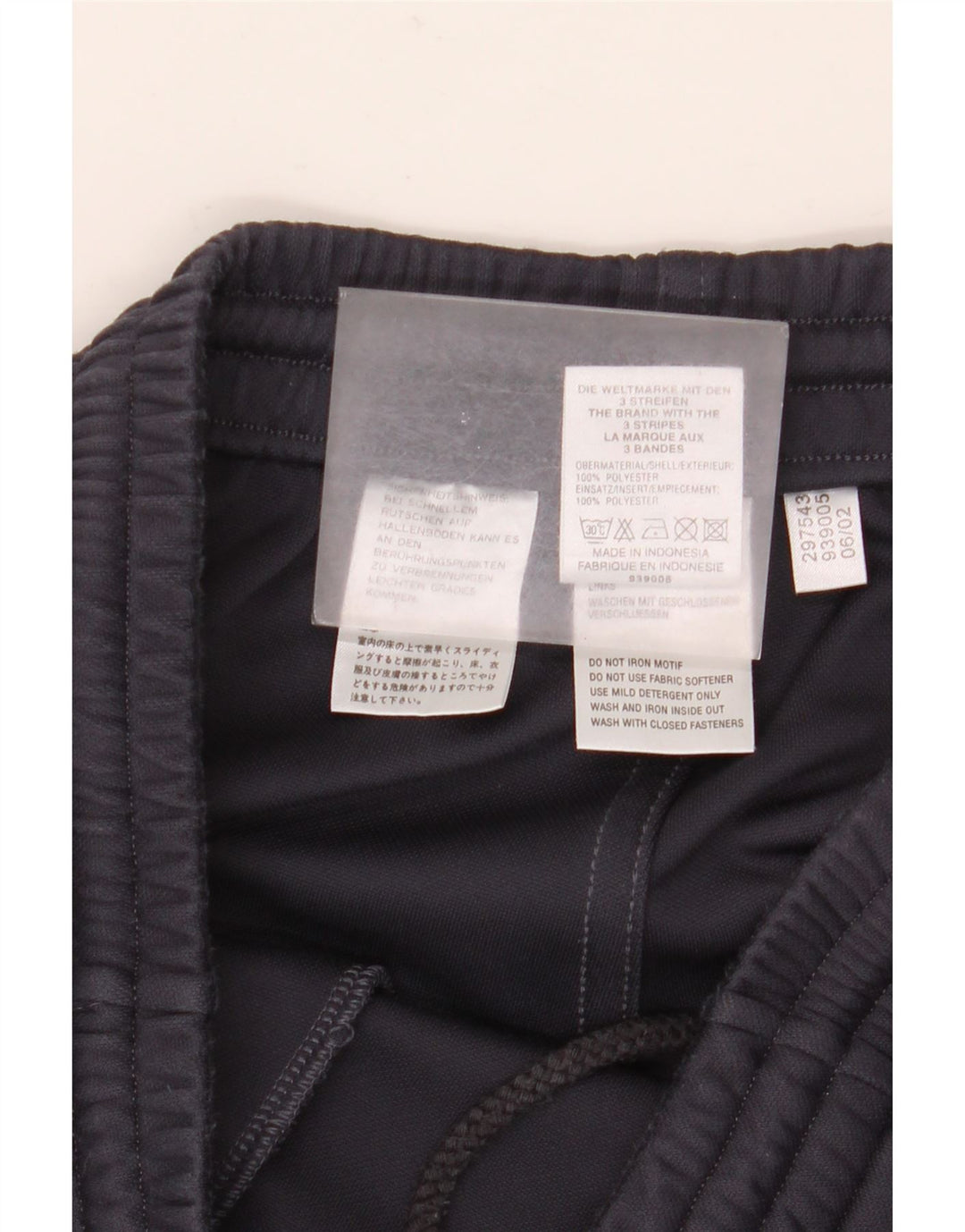 Adidas Træningsdragtsbukser til mænd UK 36/38 Small Navy Blue Polyester