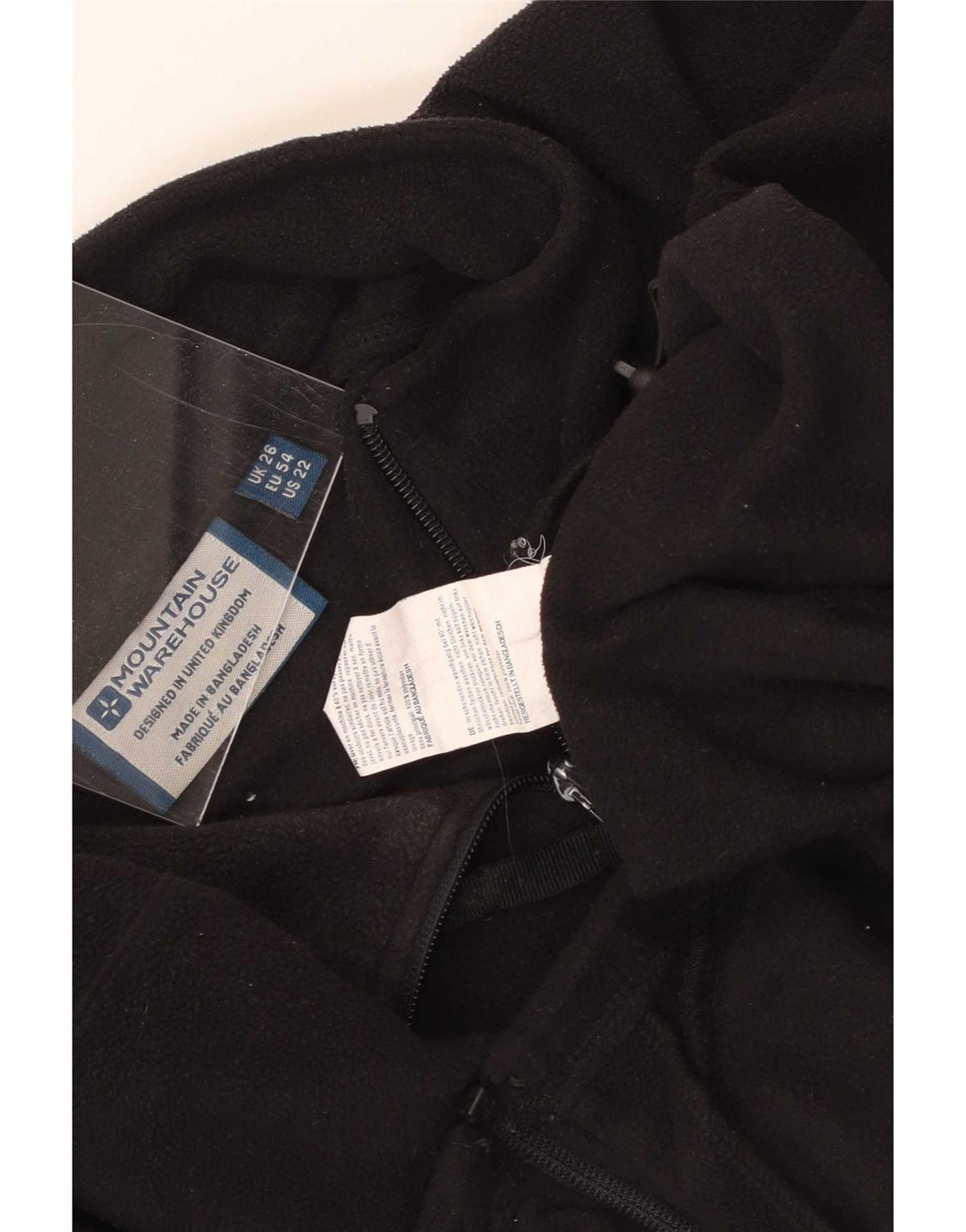 Mountain Warehouse Dame Fleecejakke UK 26 5XL Sort Polyester