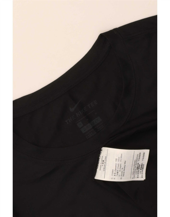 Nike Herre Dri Fit Top Langærmet Medium Sort Polyester