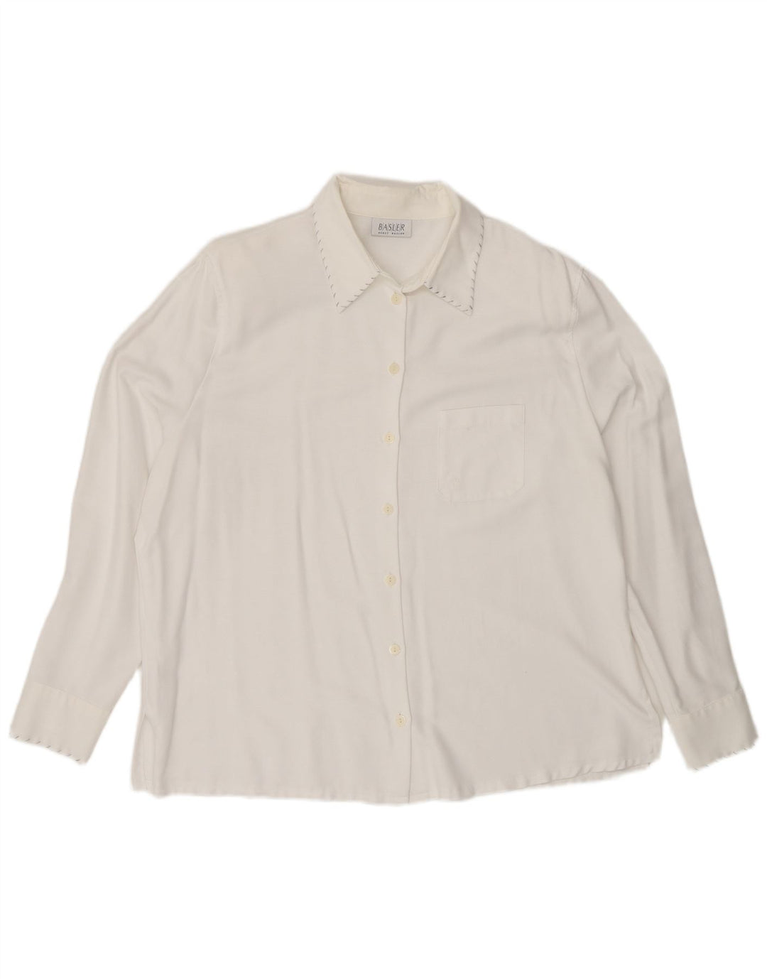Basler skjortebluse til kvinder EU 44 XL Hvid viskose