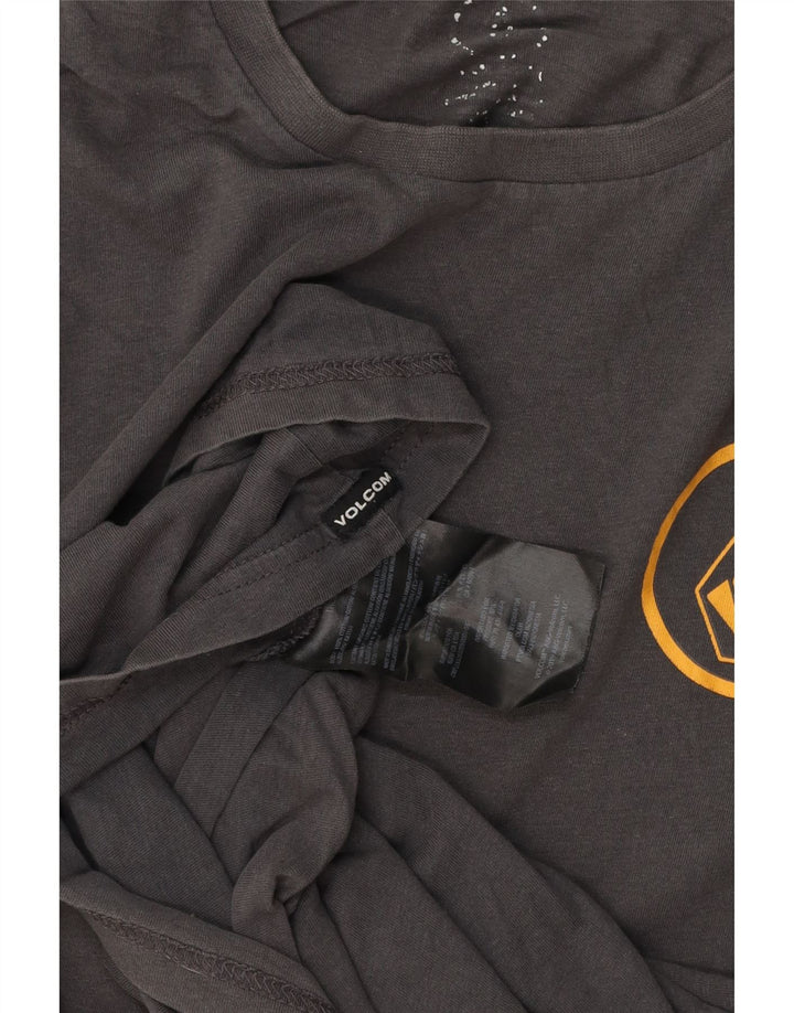 Volcom Herre T-Shirt Top Medium Grå Bomuld