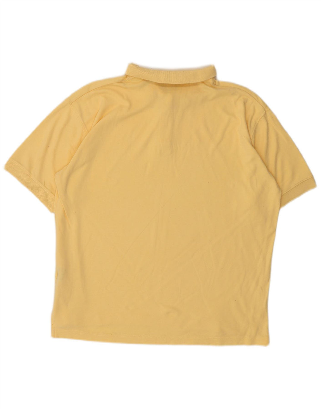 EDDIE BAUER Dame Polo Shirt UK 16 Stor Gul Bomuld