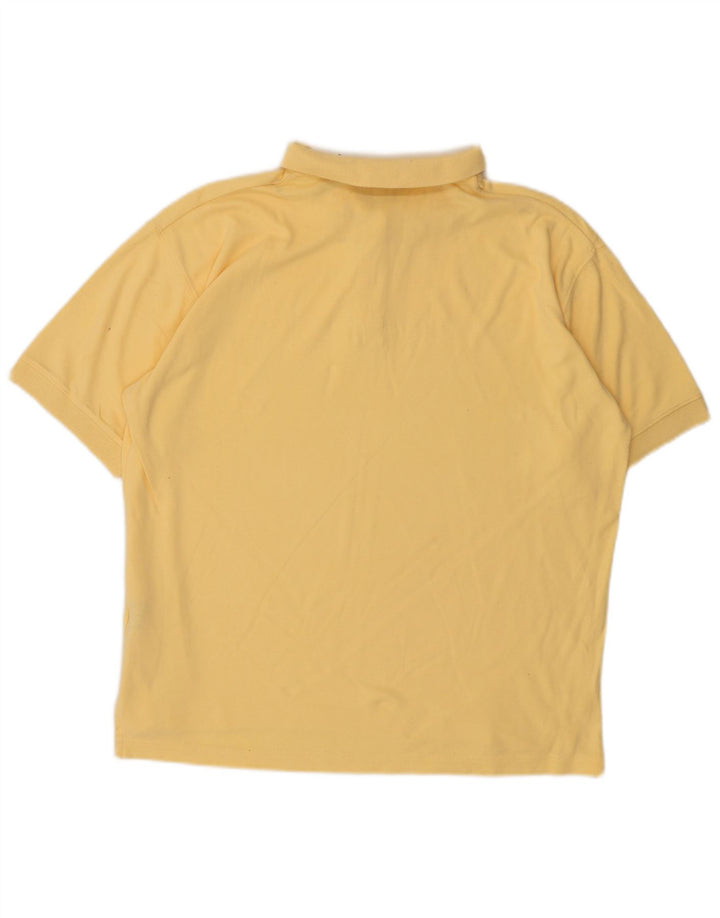 EDDIE BAUER Dame Polo Shirt UK 16 Stor Gul Bomuld