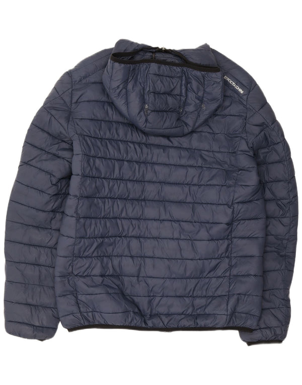 Sergio Tacchini Herre hættepolstret jakke UK 42 XL Navy Blue