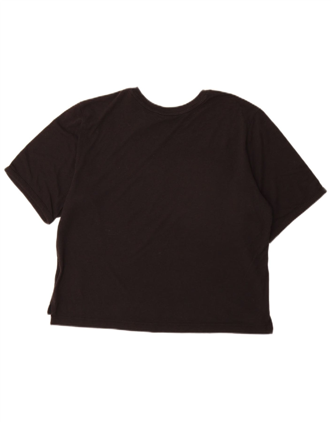 Adidas Dame Grafisk T-Shirt Top UK 16/18 Stor Sort Polyester