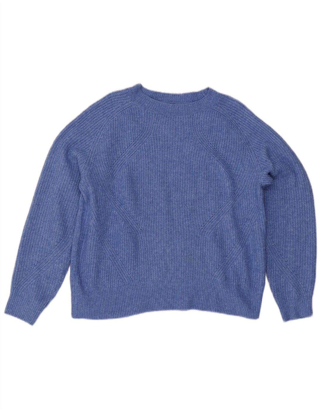 Marks & Spencer dame sweater med rund hals i overstørrelse UK 14 Medium Blue