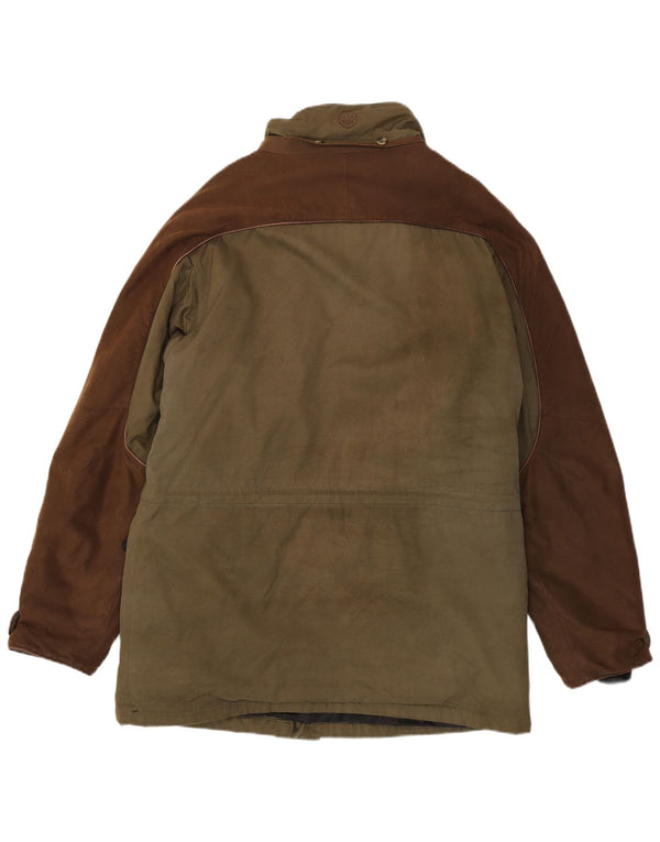 Beretta Herre Utility Jacket UK 42 XL Khaki Colourblock Bomuld