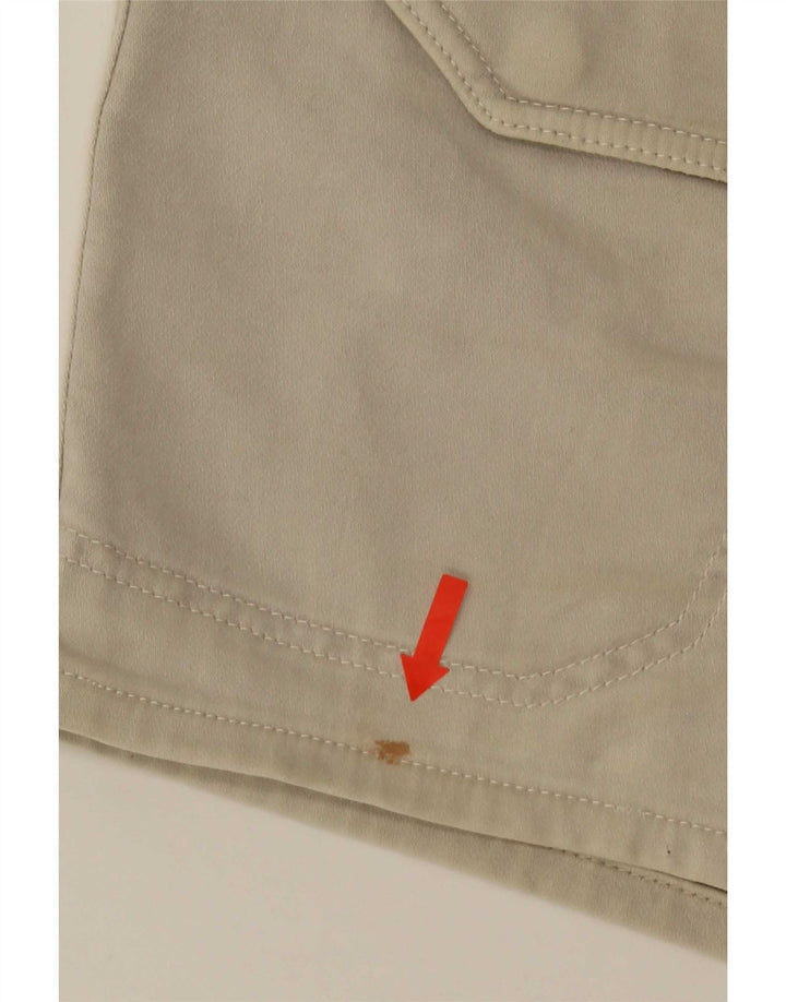 Zara Herre Cargo Shorts Large W32 Beige Bomuld