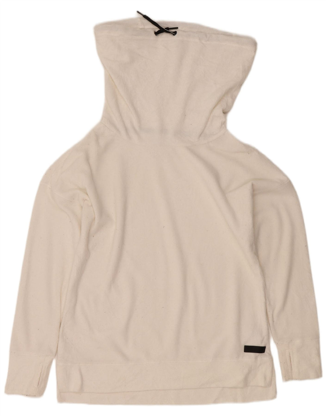 Calvin Klein Dame Roll Neck Sweatshirt Jumper UK 14 Medium White