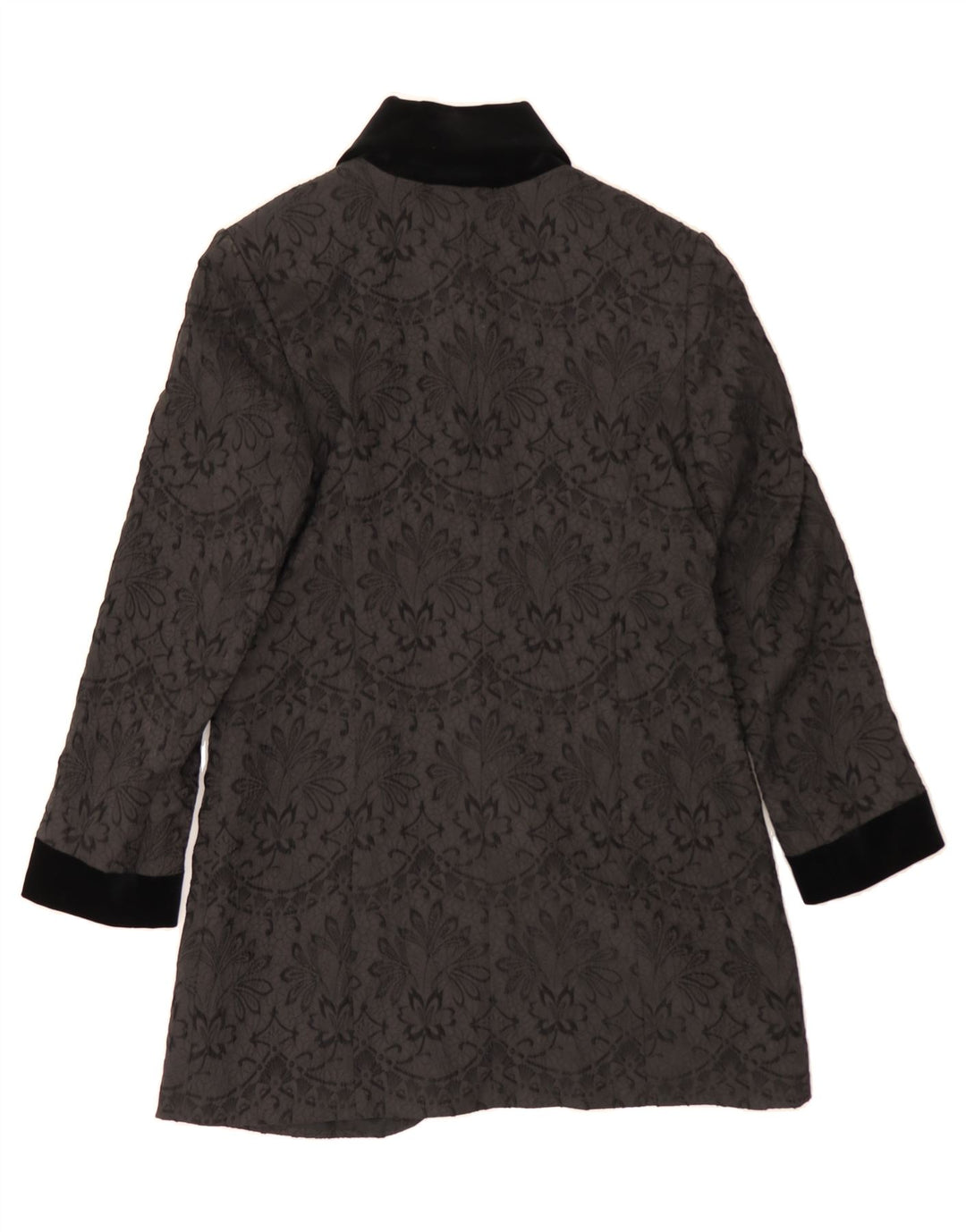 HAMMERSCHMID Womens Overcoat EU 44 XL Black Floral Vintage Hammerschmid and Second-Hand Hammerschmid from Messina Hembry 