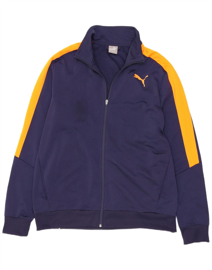 Puma Træningsdragt til mænd Topjakke XL Marineblå Colourblock Polyester Sports