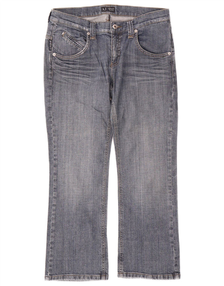 Armani Dame Straight Jeans W28 L26 Blå Bomuld