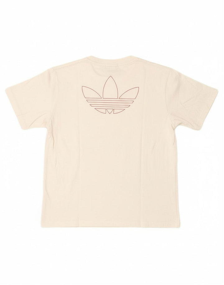 ADIDAS Womens Graphic T-Shirt Top UK 10 Small White