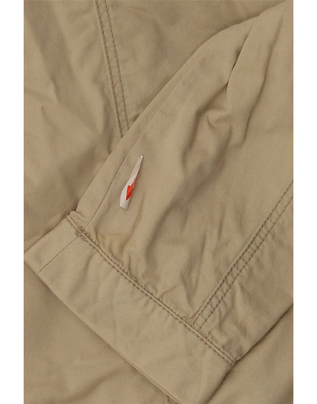 Zara Womens Bomber Jacket UK 12 Medium Beige Bomuld