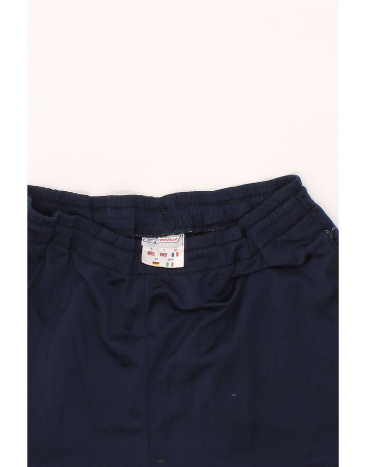 REEBOK Mens Tracksuit Trousers Small  Navy Blue Polyester Vintage Reebok and Second-Hand Reebok from Messina Hembry 