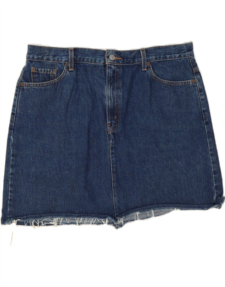 LEVI'S Womens Denim Skirt US 16 2XL W38 Blue Cotton Vintage Levi's and Second-Hand Levi's from Messina Hembry 