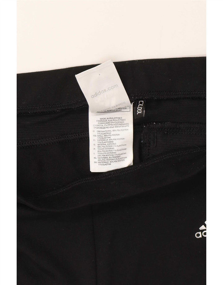 Adidas Dame Climacool Capri Træningsdragt Bukser Joggers UK 14 Medium Sort